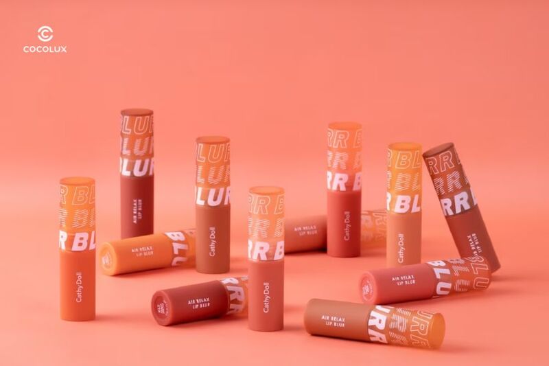 Thiết kế bao bì của Son Kem Cathy Doll Air Relax Lip Blur 