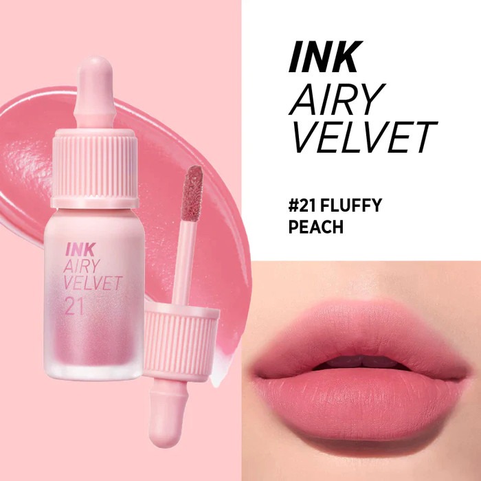 Son Kem Peripera Ink Airy Velvet - 21 Fluffy Peach