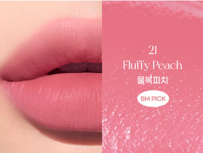 Son Kem Peripera Ink Airy Velvet - 21 Fluffy Peach