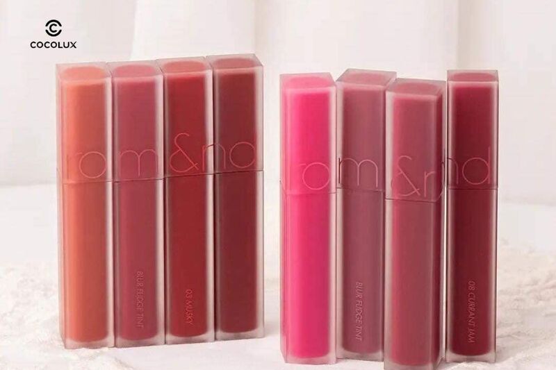 Thiết kế bao bì của Son Kem Romand Blur Fudge Tint 