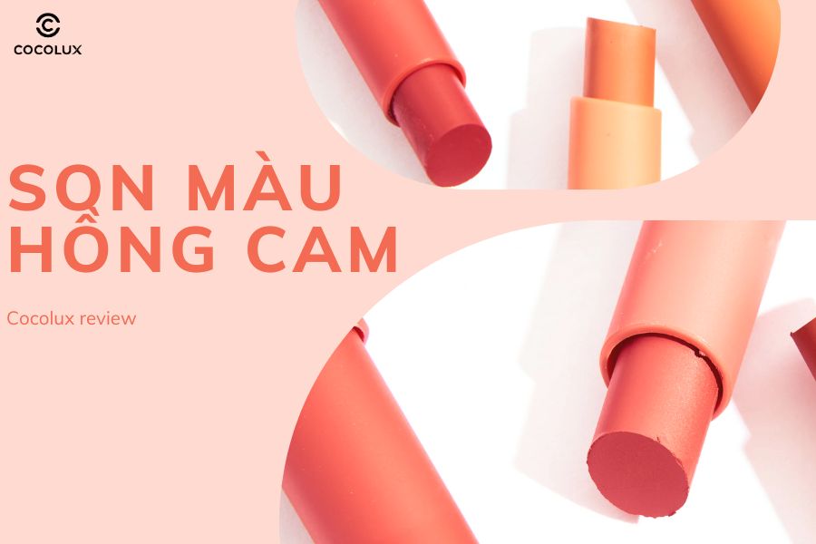 son m&agrave;u hồng cam 