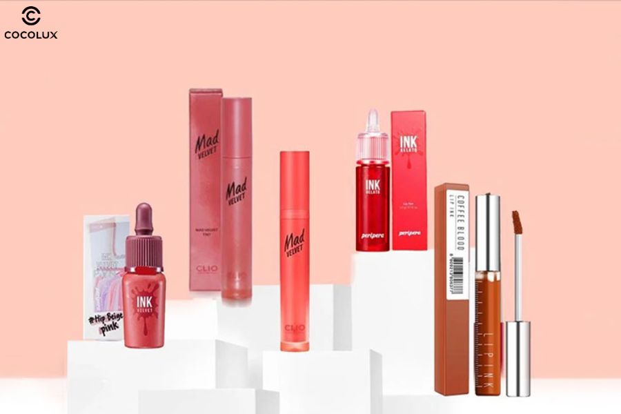 Một số ví dụ về son tint