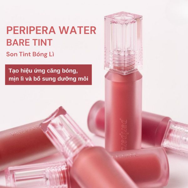 Son Tint Peripera Water Bare Tint 3.7g Màu 07 Mute Paradise