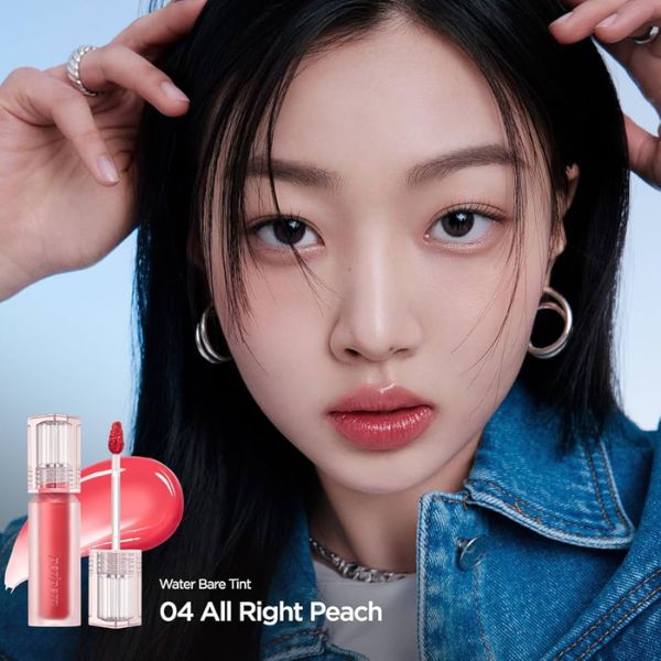 Son Tint Peripera Water Bare Tint 3.7g Màu 04 All Right Peach