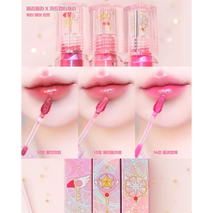 Son Tint Peripera Water Bare Tint 3.7g Màu 14 Guardian (Cherry Ver)