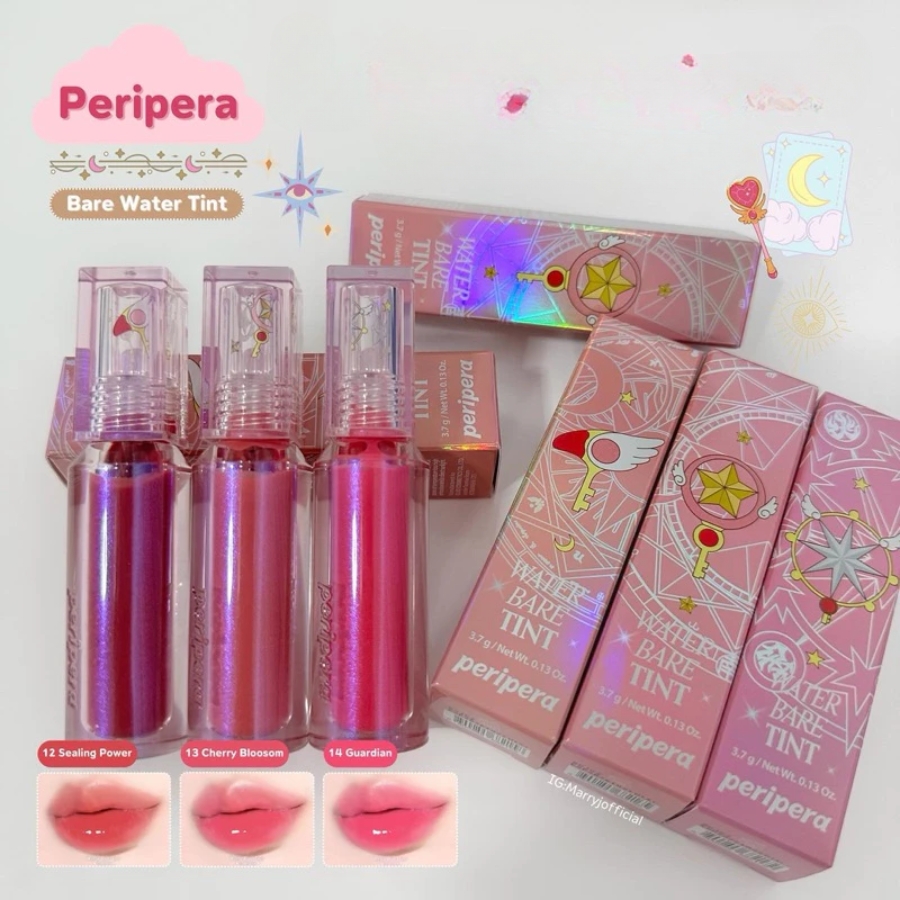 Son Tint Peripera Water Bare Tint 3.7g Màu 14 Guardian (Cherry Ver)