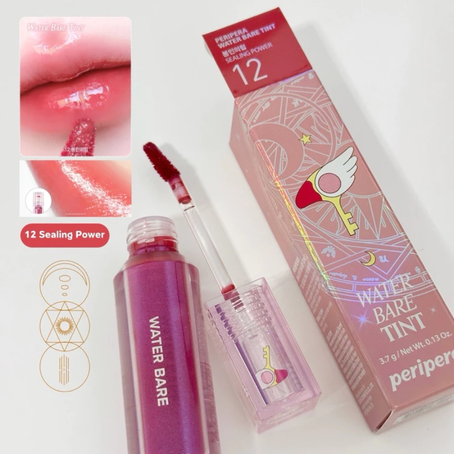 Son Tint Peripera Water Bare Tint 3.7g Màu 12 Sealing Power (Cherry Ver)