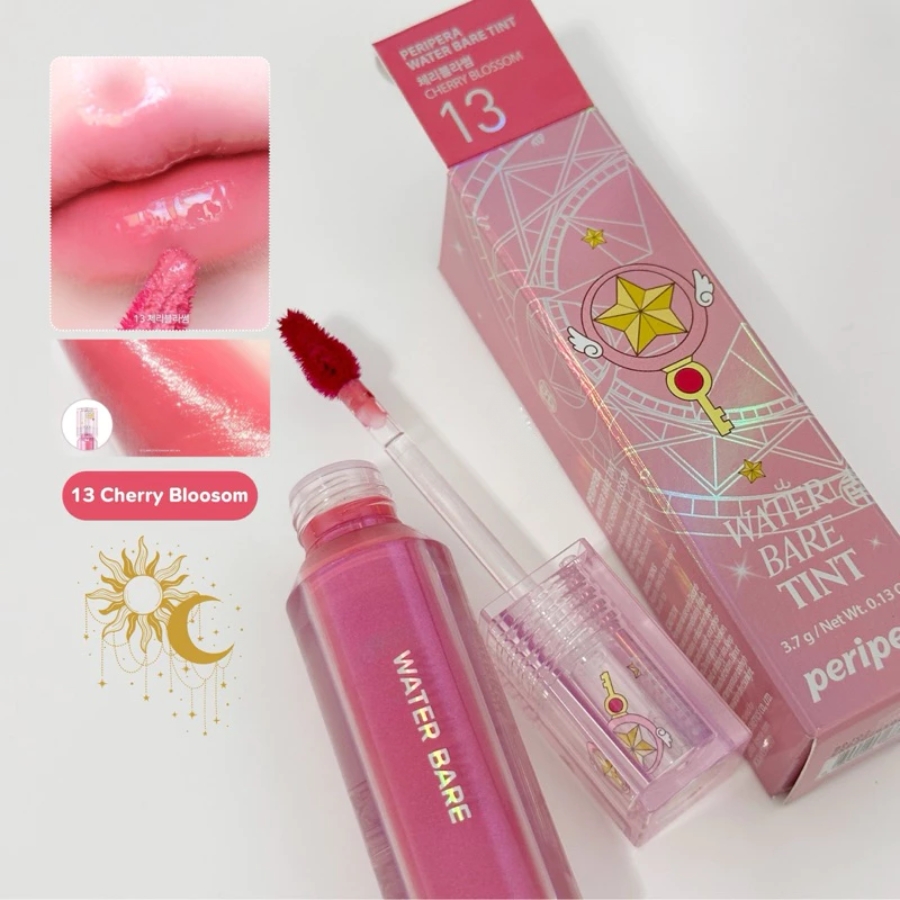 Son Tint Peripera Water Bare Tint 3.7g Màu 13 Cherry Blossom (Cherry Ver)