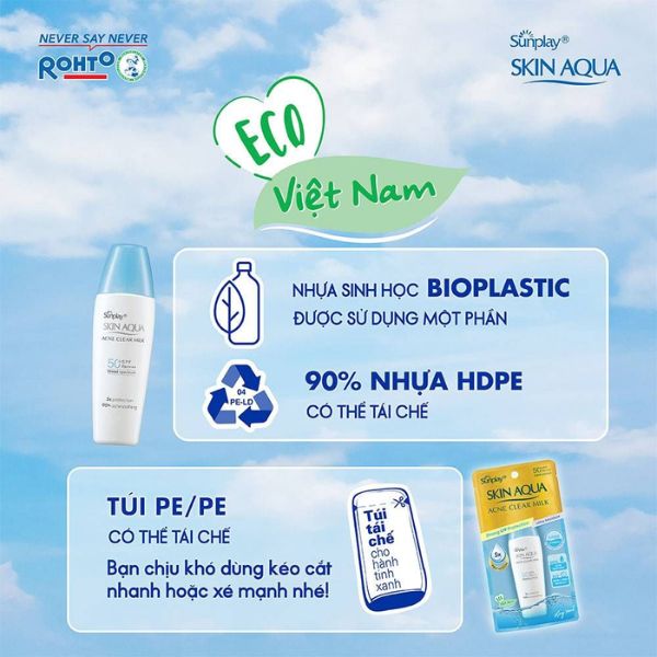 Sữa chống nắng Sunplay Skin Aqua Acne Clear Milk 25g