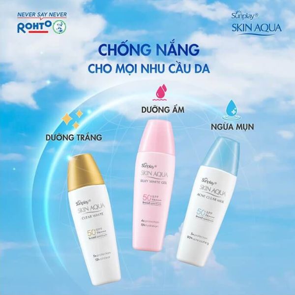 Sữa chống nắng Sunplay Skin Aqua Acne Clear Milk 25g