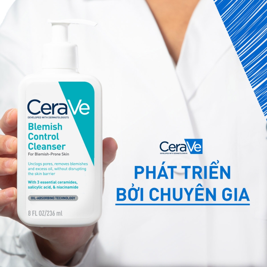 Sữa Rửa Mặt CeraVe Giúp Ngừa Mụn 236ml