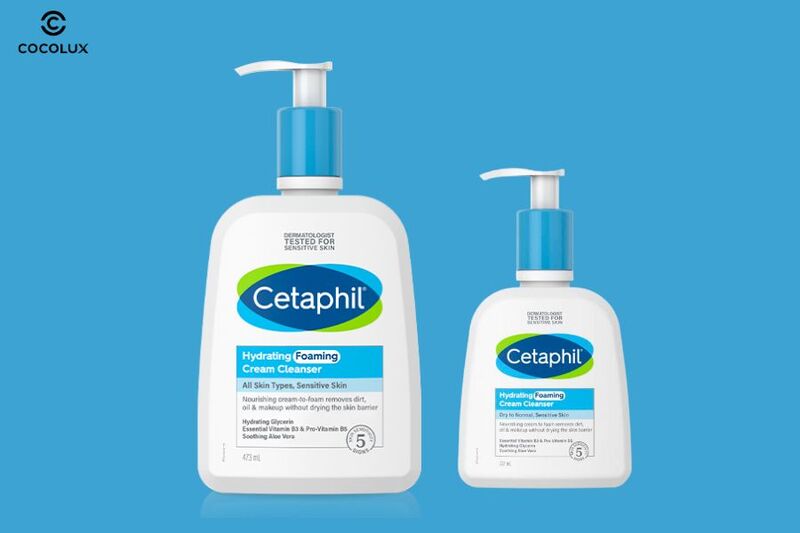 Sữa Rửa Mặt Cetaphil Hydrating Foaming Cream Cleanser c&oacute; hai dung t&iacute;ch l&agrave; 473ml v&agrave; 236ml