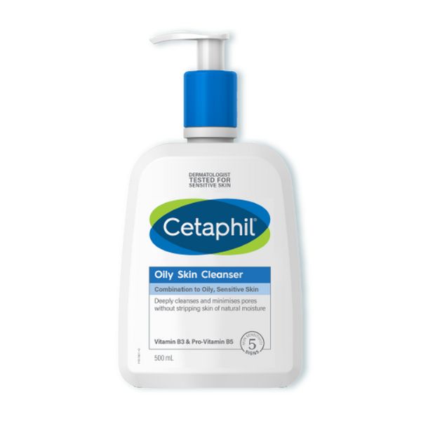 Sữa Rửa Mặt Cetaphil Oily Skin Cleanser Dịu Lành Cho Da Dầu Nhạy Cảm 500ml