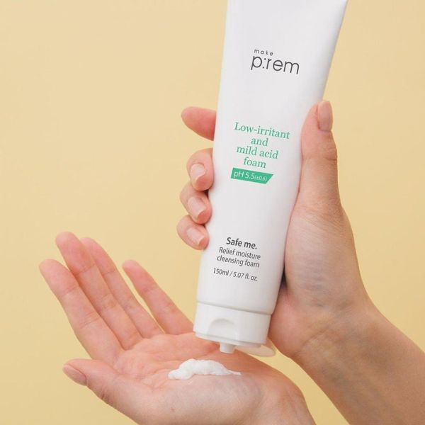 Sữa Rửa Mặt Make P:rem Safe Me Relief Moisture Cleansing Foam 100ml