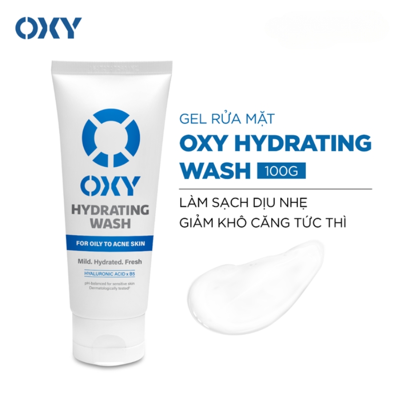 Sữa Rửa Mặt Oxy Oil Hydrating Wash Cho Da Thuờng, Khô Nhạy Cảm 100g