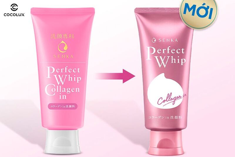 Thiết kế bao b&igrave; của Sữa Rửa Mặt Senka Perfect Whip Collagen Tạo Bọt 120g&nbsp;