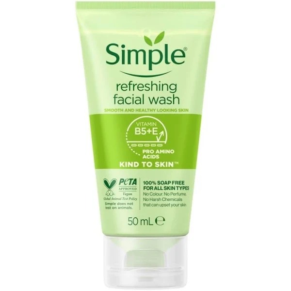 Sữa Rửa Mặt Simple Kind To Skin Refreshing Facial Wash Gel 50ml