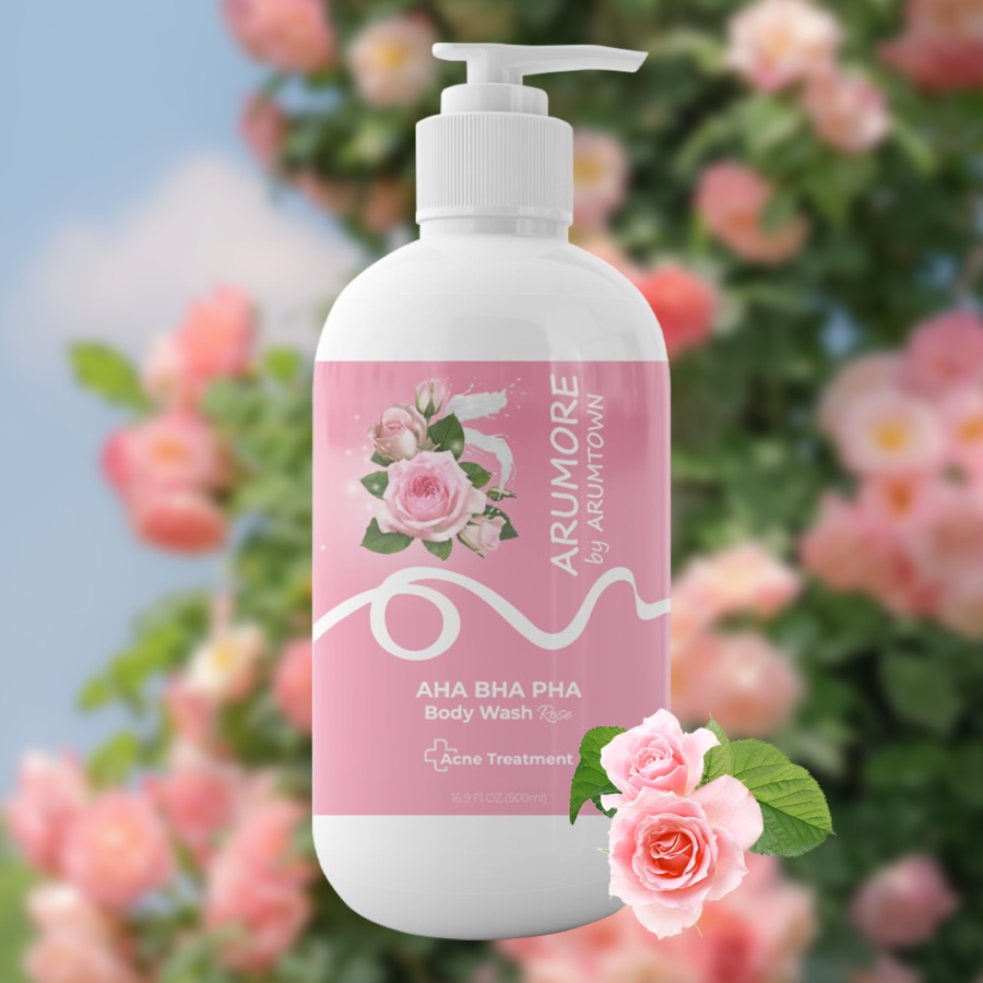 Sữa Tắm Arumore AHA BHA PHA Body Wash 500ml - Rose