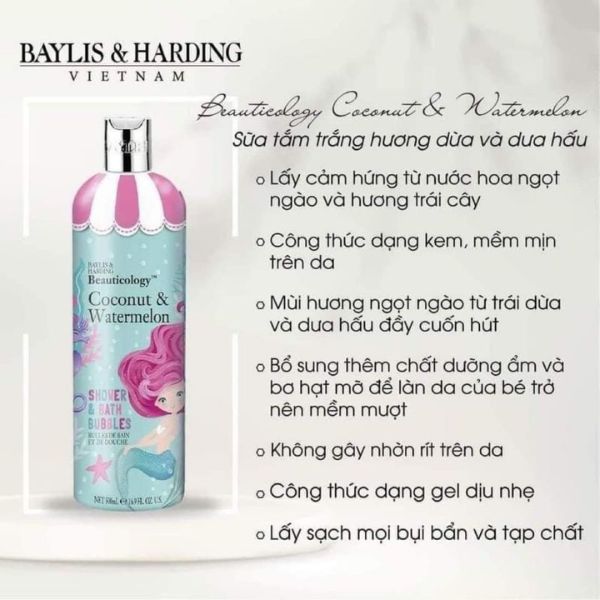 Sữa Tắm Baylis & Harding Beauticology Mermaid Shower Cream 500ml