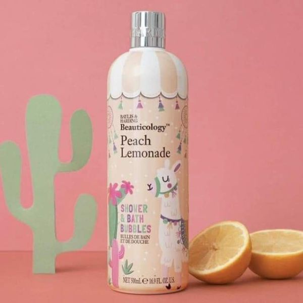 Sữa Tắm Baylis & Harding Beauticology Peach Lemonade Bath & Shower Bubbles 500ml