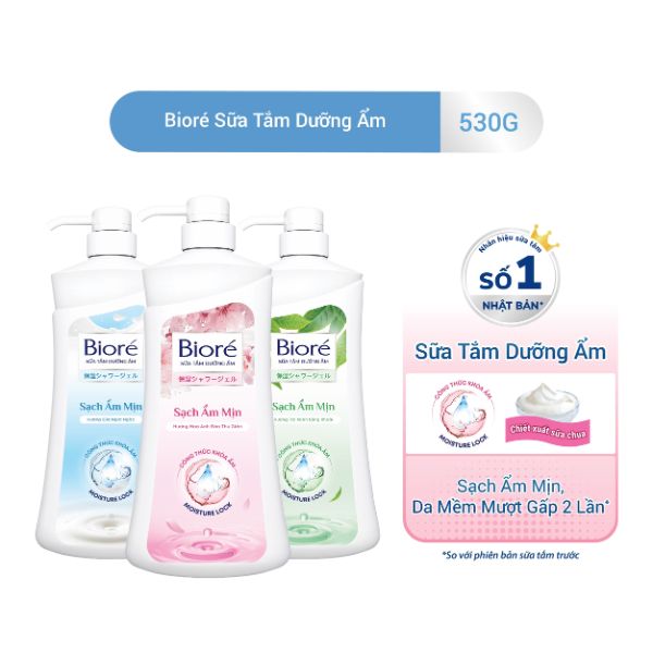 Sữa Tắm Bioré Dưỡng Ẩm - Hương Đào 530g