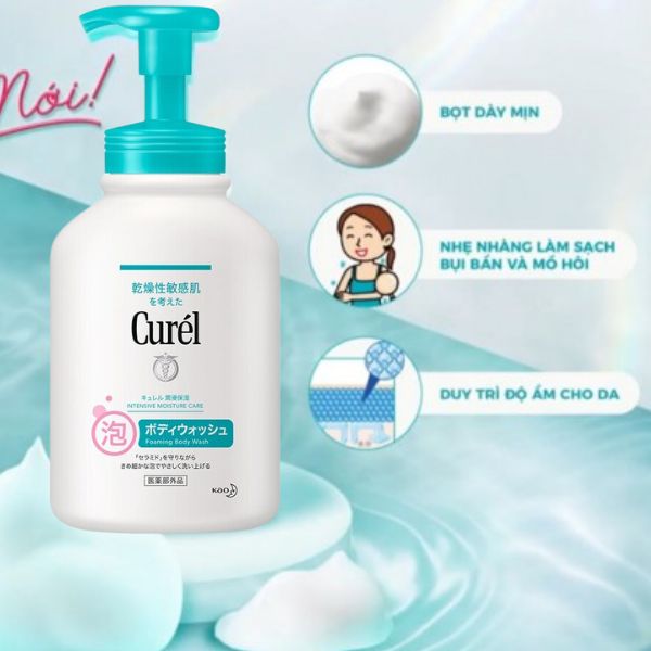 Sữa Tắm Curel Dạng Bọt 480ml