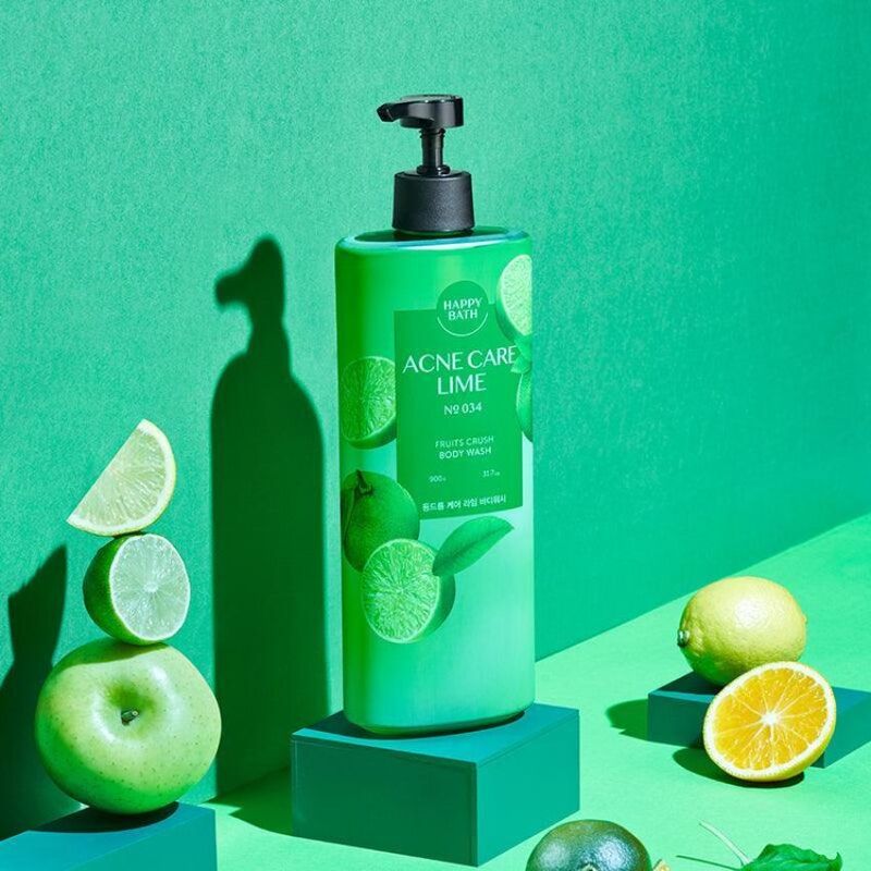 Sữa Tắm Happy Bath Acne Care Lime 900g - Chanh