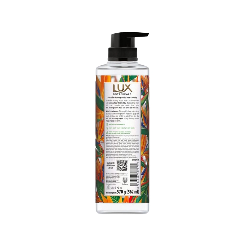 Sữa Tắm Lux Botanicals Hương Hoa Thiên Điểu 570g