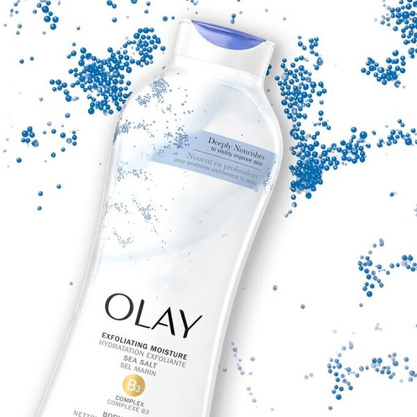 Sữa Tắm Olay Tẩy Tế Bào Chết Với Hạt Muối Biển 650ml