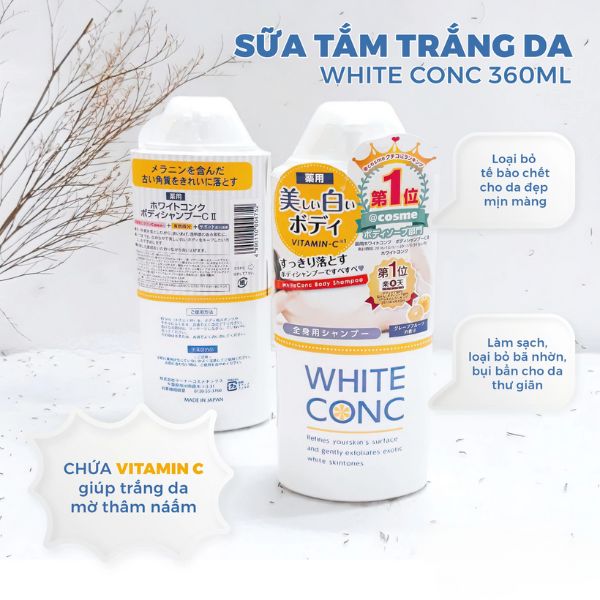 Sữa Tắm White Conc Trắng Da 360ml