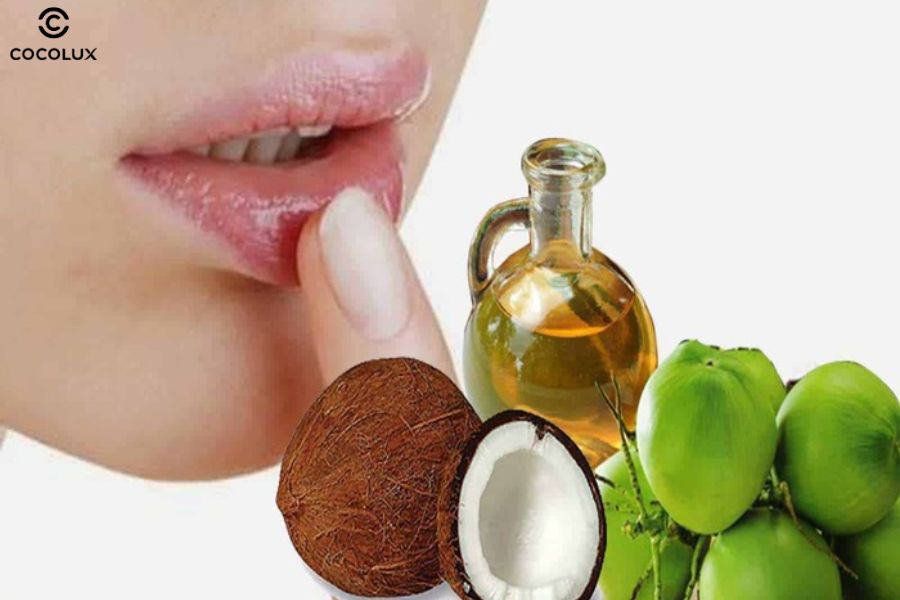 Hãy thử test dầu dừa trước khi dùng để đảm bảo an toàn cho da môi nhạy cảm hoặc dễ kích ứng