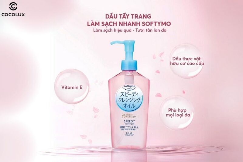 Th&agrave;nh phần ch&iacute;nh của dầu tẩy trang Kos&eacute; Softymo Speedy Cleansing Oil