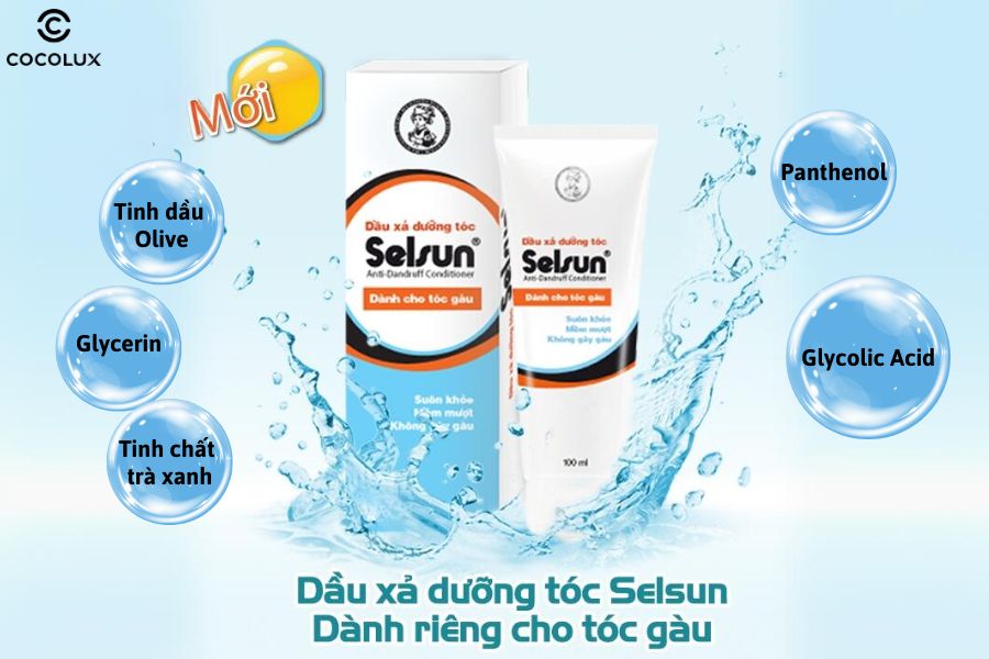 Thành phần chính của dầu xả Selsun dưỡng tóc ngăn ngừa gàu