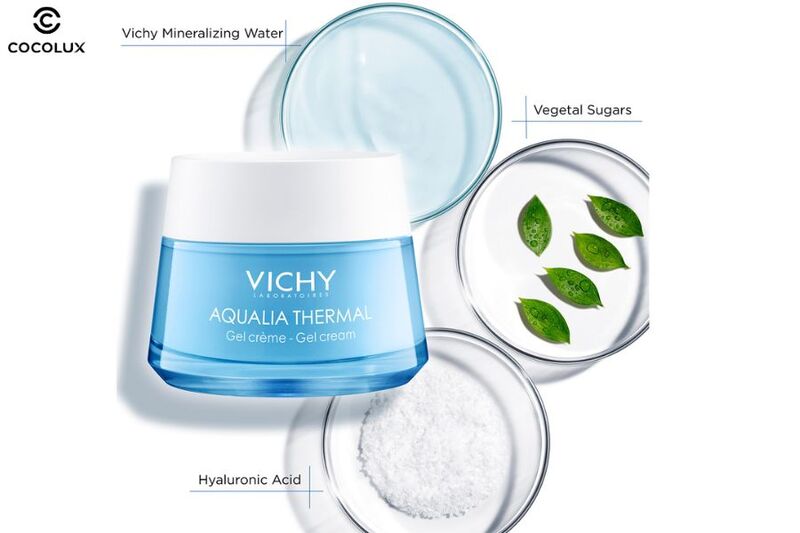 Thành phần chính của kem dưỡng Vichy Aqualia Thermal cấp ẩm và cấp nước 50ml