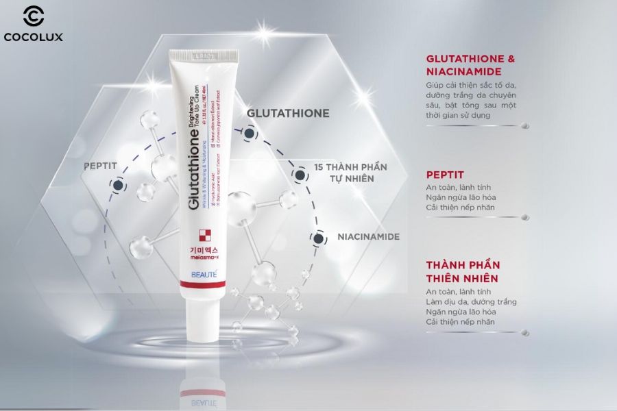 Thành phần chính của Melasma-X Glutathione Brightening Tone Up