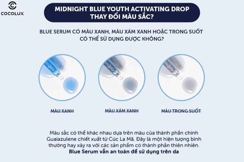 Thành phần chính của tinh chất Klairs Midnight Blue dưỡng ẩm, phục hồi 20ml