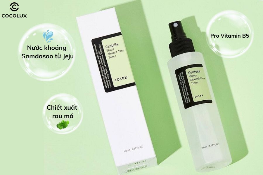 Thành phần chính của Cosrx Centella Water Acohol Free Toner 