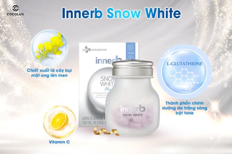 Thành phần chính của Viên Uống InnerB Snow White Sáng Da 