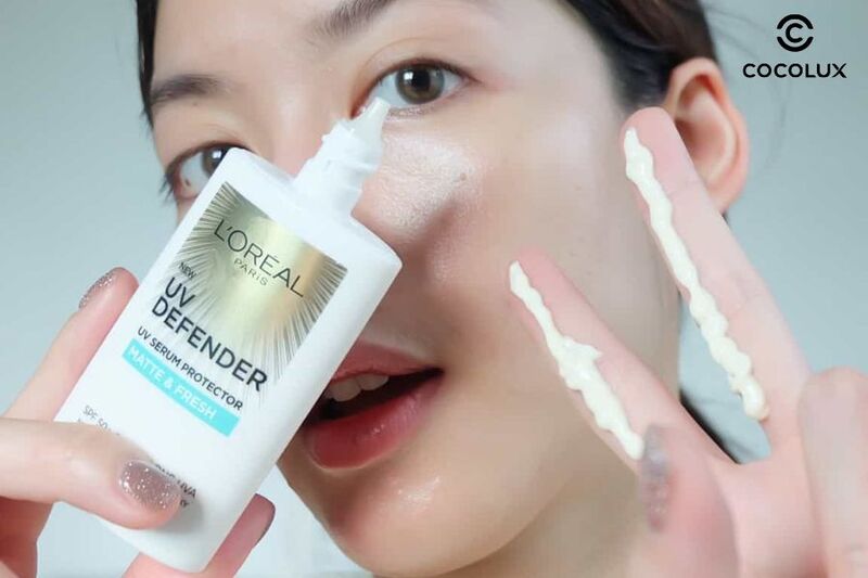 Th&agrave;nh phần kem chống nắng Loreal UV defender Matte & Fresh
