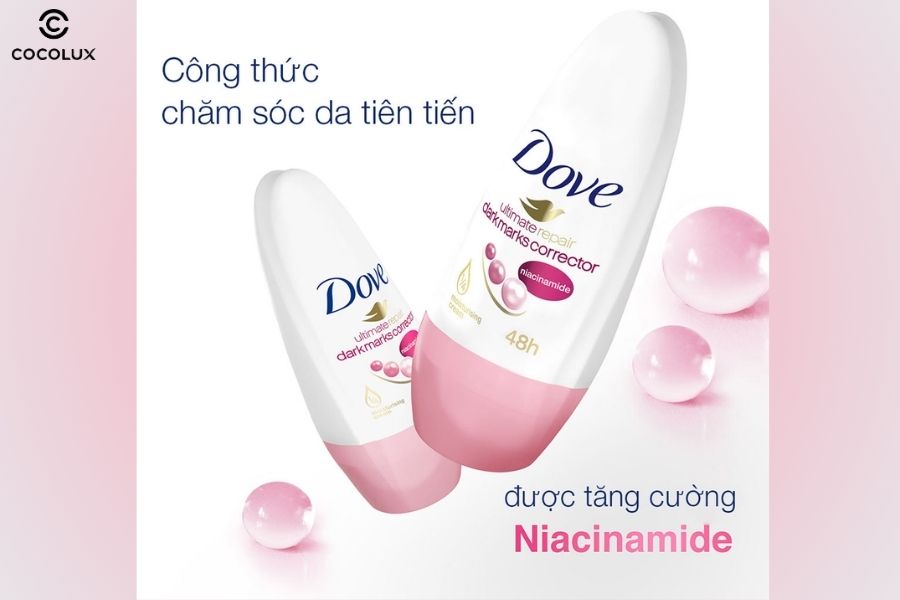 Thành phần của  lăn ngăn mùi Dove Fresh Lily