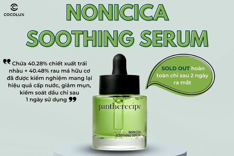 Thành phần nổi bật của Tinh Chất Pestlo Pantherecipe Nonicica Soothing Serum 30ml