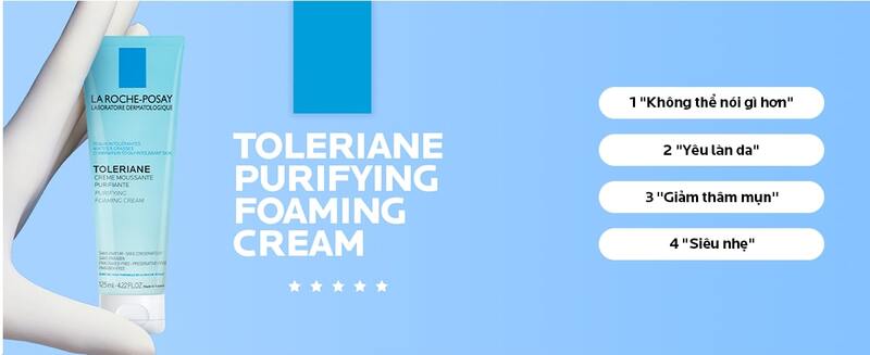 Thành phần sữa rửa mặt tạo bọt La Roche-Posay Toleriane cho da quá nhạy cảm