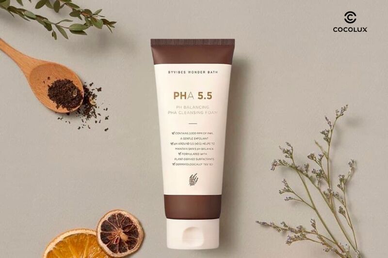 Thiết kế bao b&igrave; của Sữa Rửa Mặt Byvibes Wonder Bath PHA 5.5