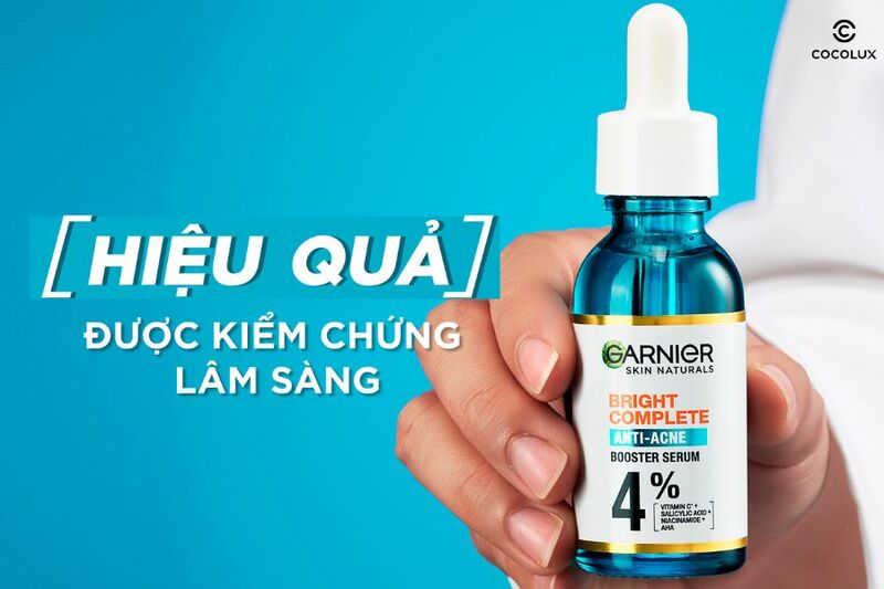 Thiết kế bao b&igrave; của Tinh Chất Garnier Bright Complete Anti-Acne Booster Serum&nbsp;