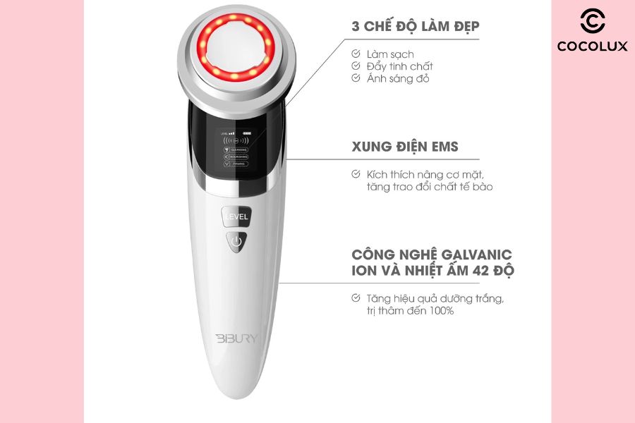 Thiết kế bao bì máy đẩy tinh chất Bibury Skin Therapy Facial Massage Device