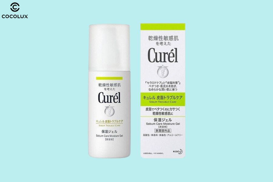 Thiết kế của Gel dưỡng Curél cho da dầu 120ml