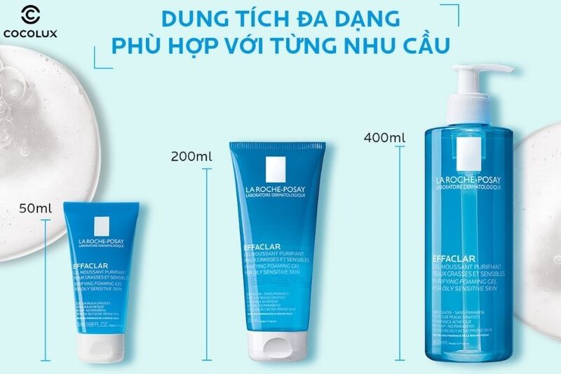 Thiết kế của Gel rửa mặt La Roche-Posay Effaclar Moussant Purifiant