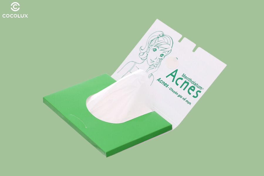 Thiết kế của giấy thấm dầu Acnes Oil Remover Paper 