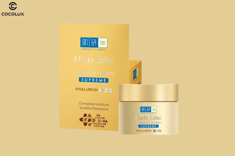 Thiết kế của kem dưỡng Hada Labo Advanced Nourish Supreme Hyaluron Cream cấp ẩm to&agrave;n diện&nbsp;