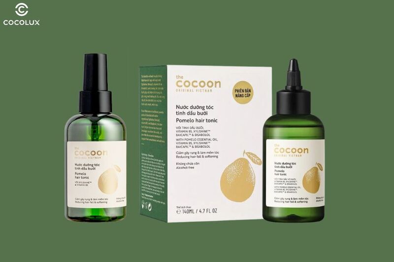 Thiết kế của nước dưỡng tóc Cocoon Pomelo Hair Tonic tinh dầu bưởi